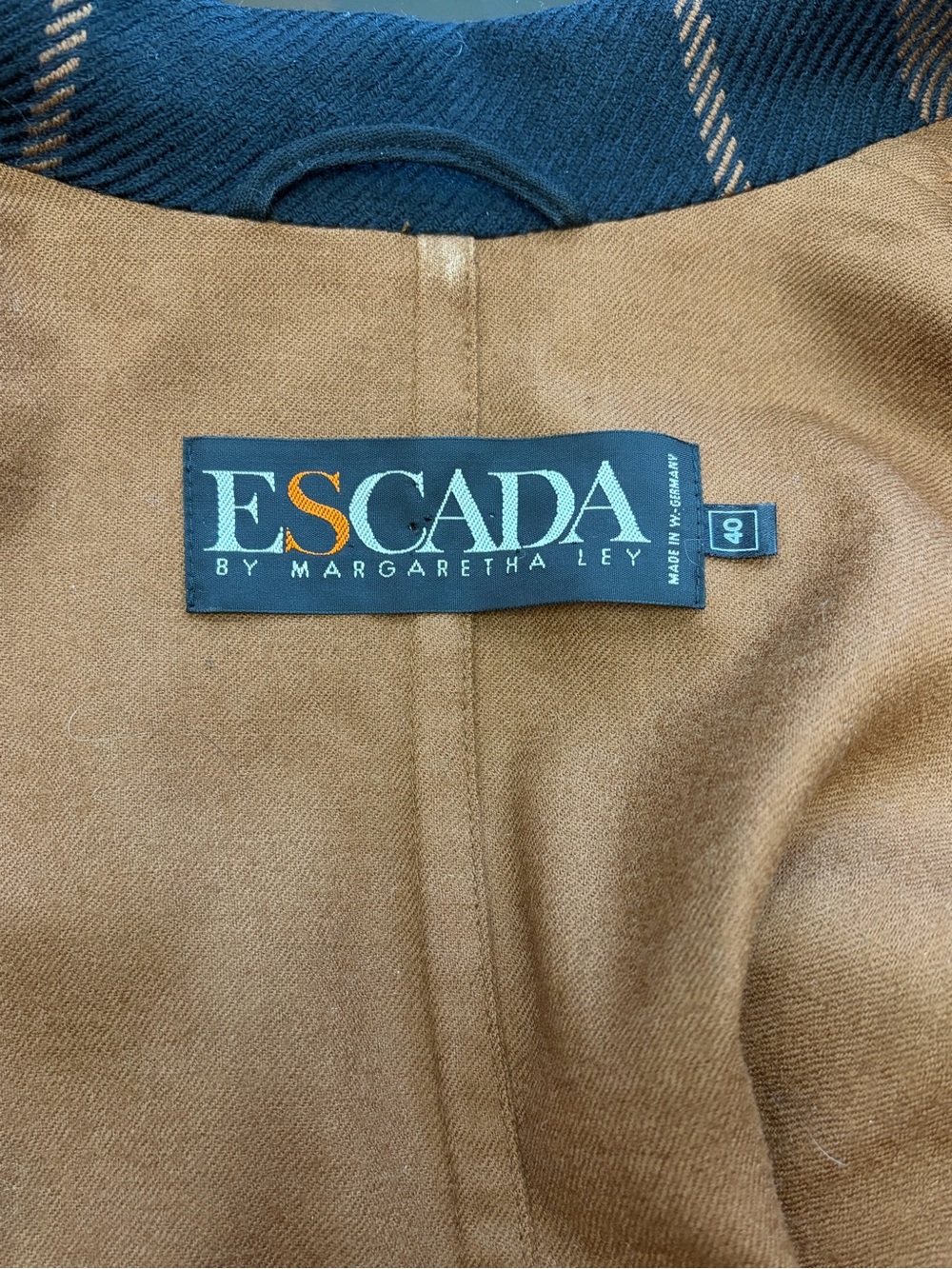 Vintage Escada by Margaretha Ley Wool Open-Front Jacket - Size 40 (US 10) - Picture 4 of 8
